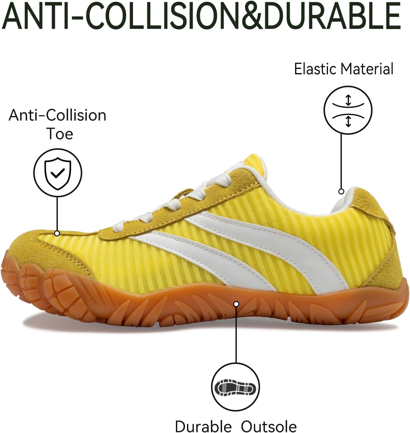 Barefoot Shoes Women Casual Sneakers,Wide Toe Box Shoes Women Zero Drop Barefoot Shoe Men,Minimalist Trail Running Shoe,Non-Slip Lightweight Breathable Comfortable Fashion Walking Hiking Shoes Unisex - Image 2