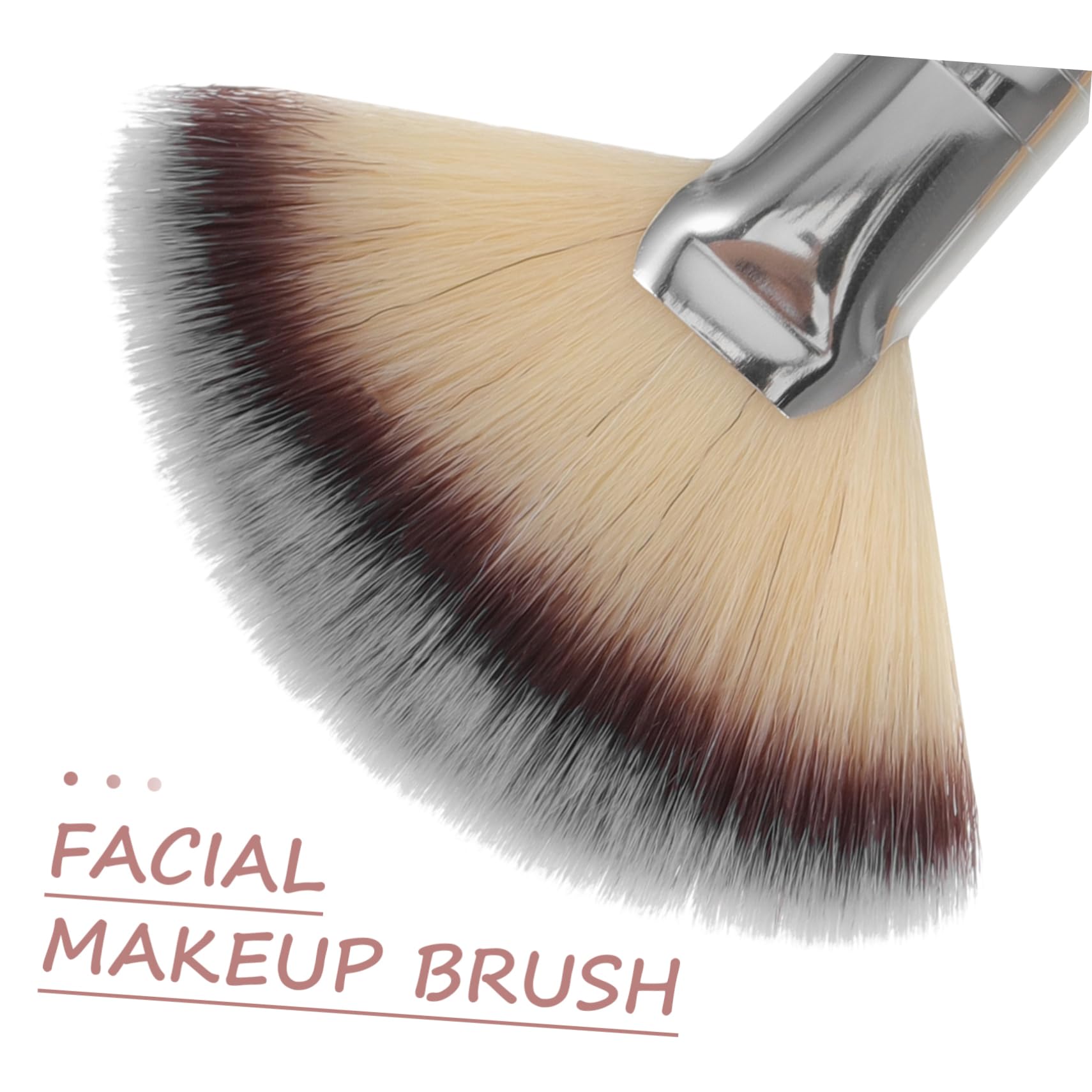 5 Set Di Pennelli Per Il Trucco Illuminanti Per Il Viso Set Di Pennelli Per Il Trucco A Ventaglio Morbidi Densi Setosi Delicati Sulla Pelle 4 Pezzi*5