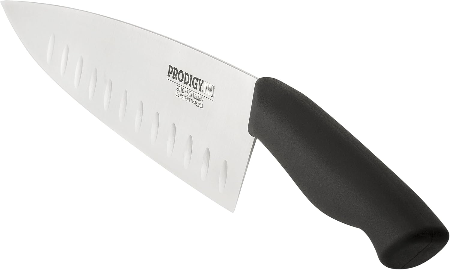 Ergo Chef Prodigy Series 10-Inch Chef's Knife w/ Hollow Grounds - High Carbon Stainless Steel Blade - Ergonomic Handle
