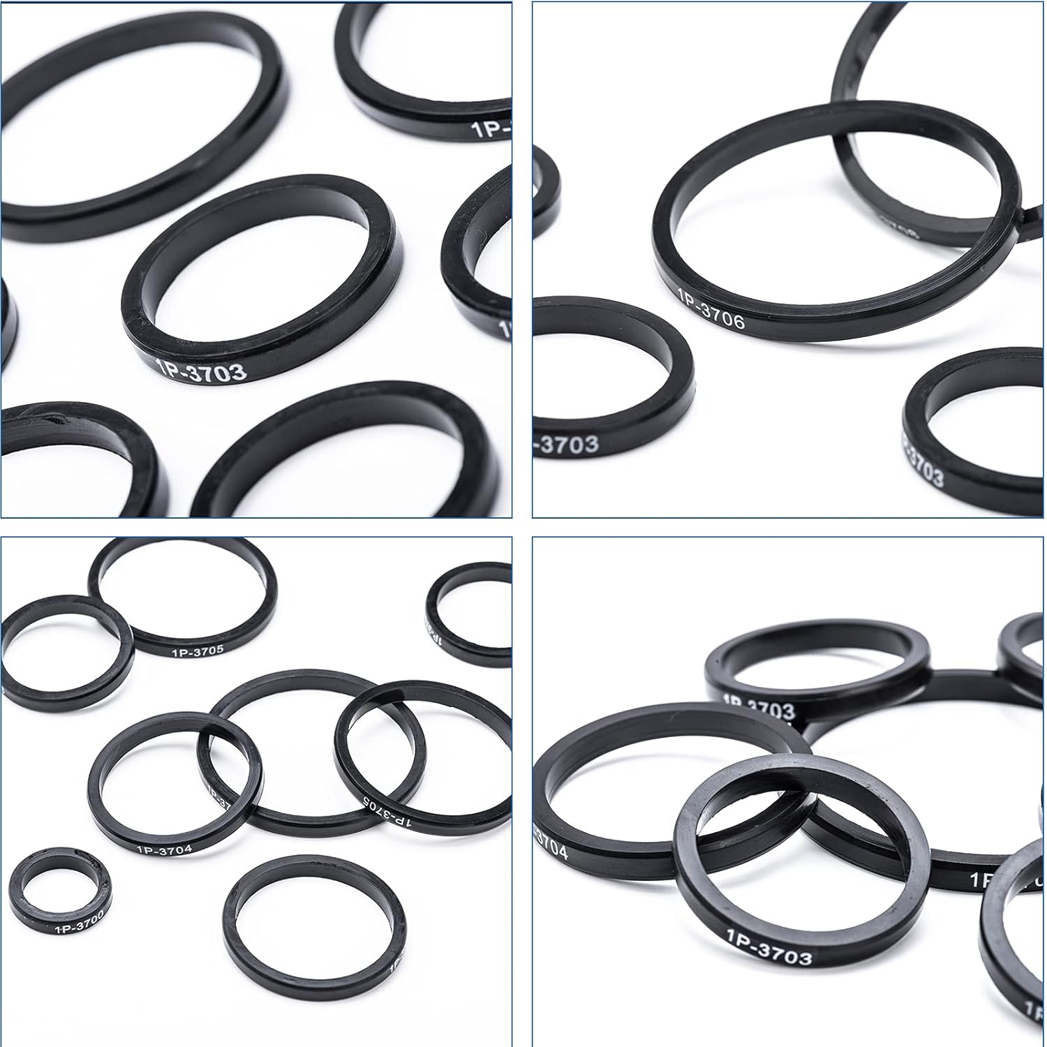 BUSY-CORNER 4C-4784 Print D-Ring Kit, Nitrile 90, Hydraulic Hose Fitting Drings, Fits CAT Caterpillar Excavator 2701535 4C4784 Replacement