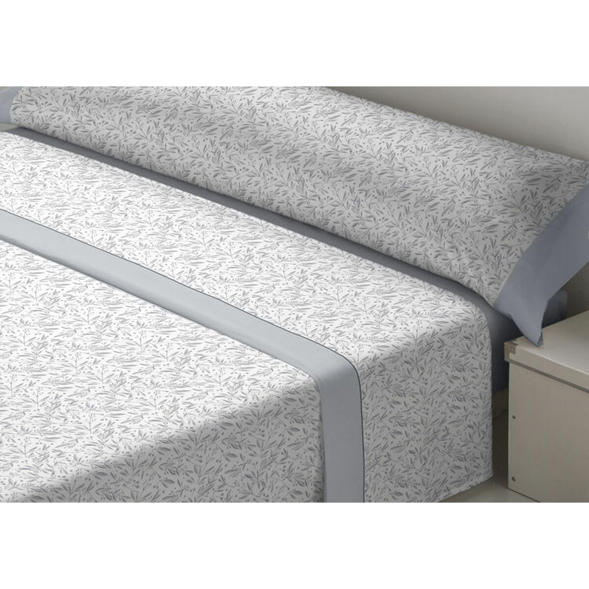 D'Or Juego de Sábanas TILA Gris Cama de 105 Franela