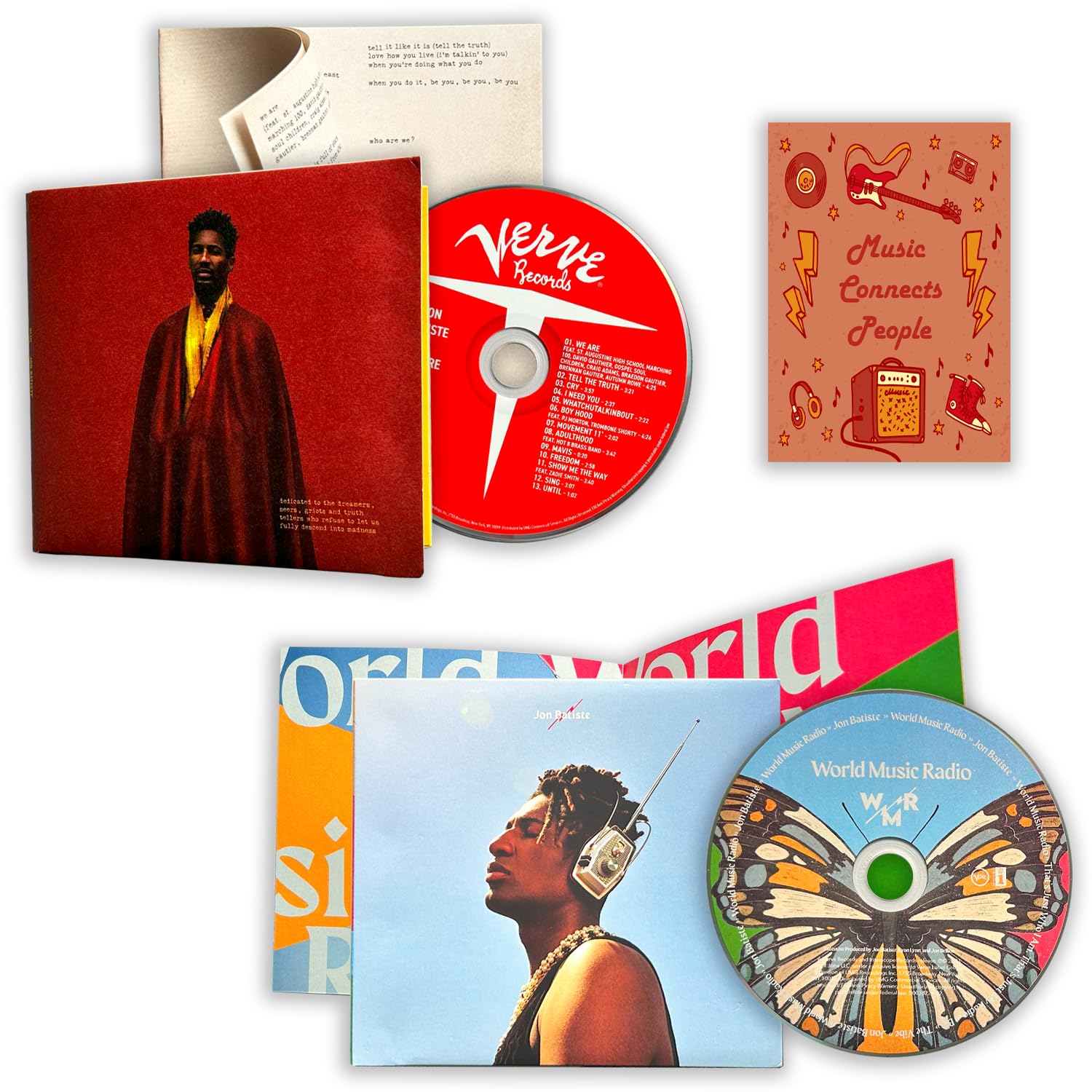 Jon Batiste "Prodigy" Collection: We Are / World Music Radio / + Including Bonus Art Card