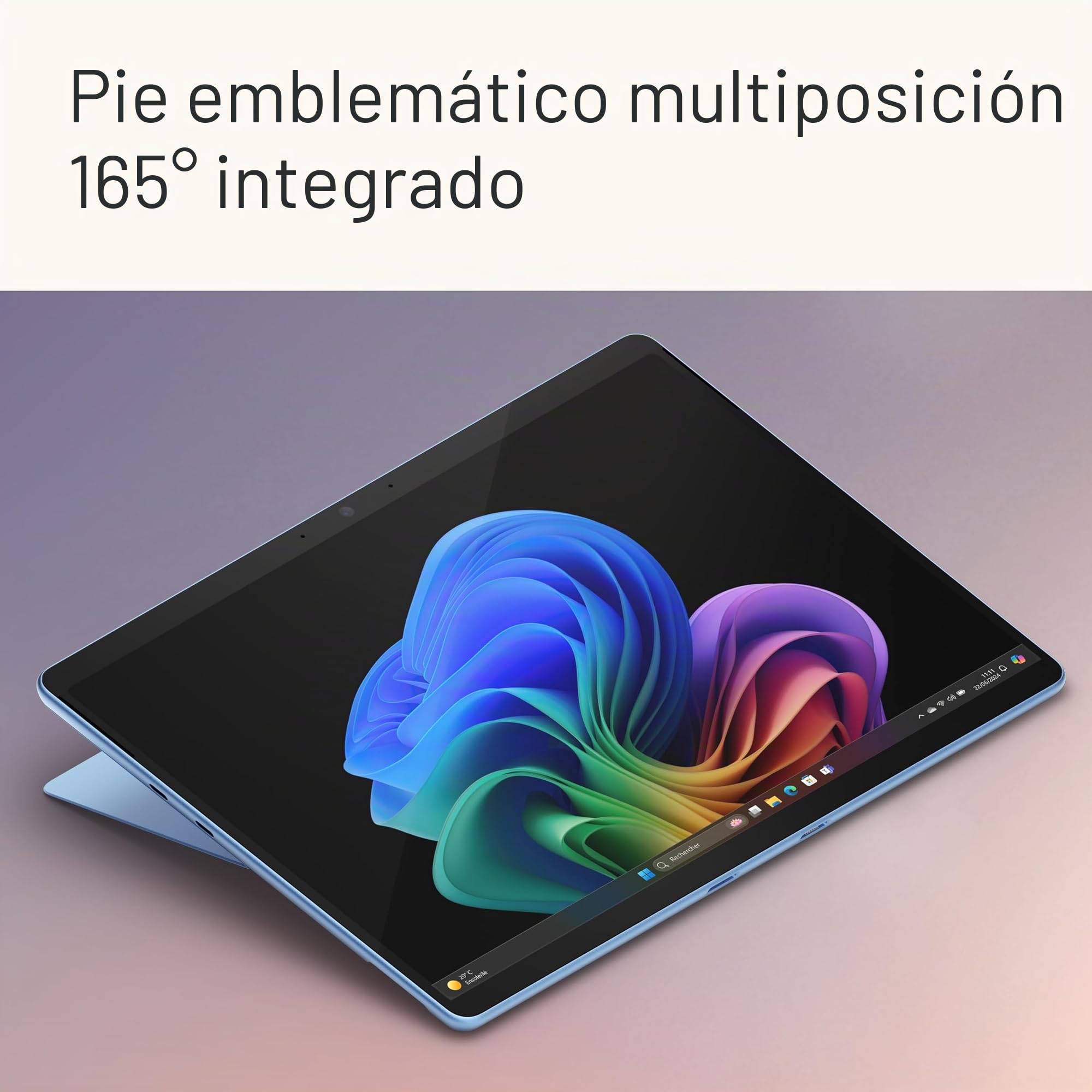 Microsoft Surface Pro (Cargador no Incluido) | Copilot+ PC | Pantalla táctil OLED 13 | Snapdragon® X Elite | 16GB RAM | SSD 512GB | Último Modelo, 11ª edición | Azul Zafiro