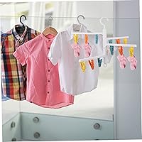 Vista 7 de STOBAZA Perchero giratorio de material de polipropileno resistente, 15 perchas que ahorra espacio para dormitorios