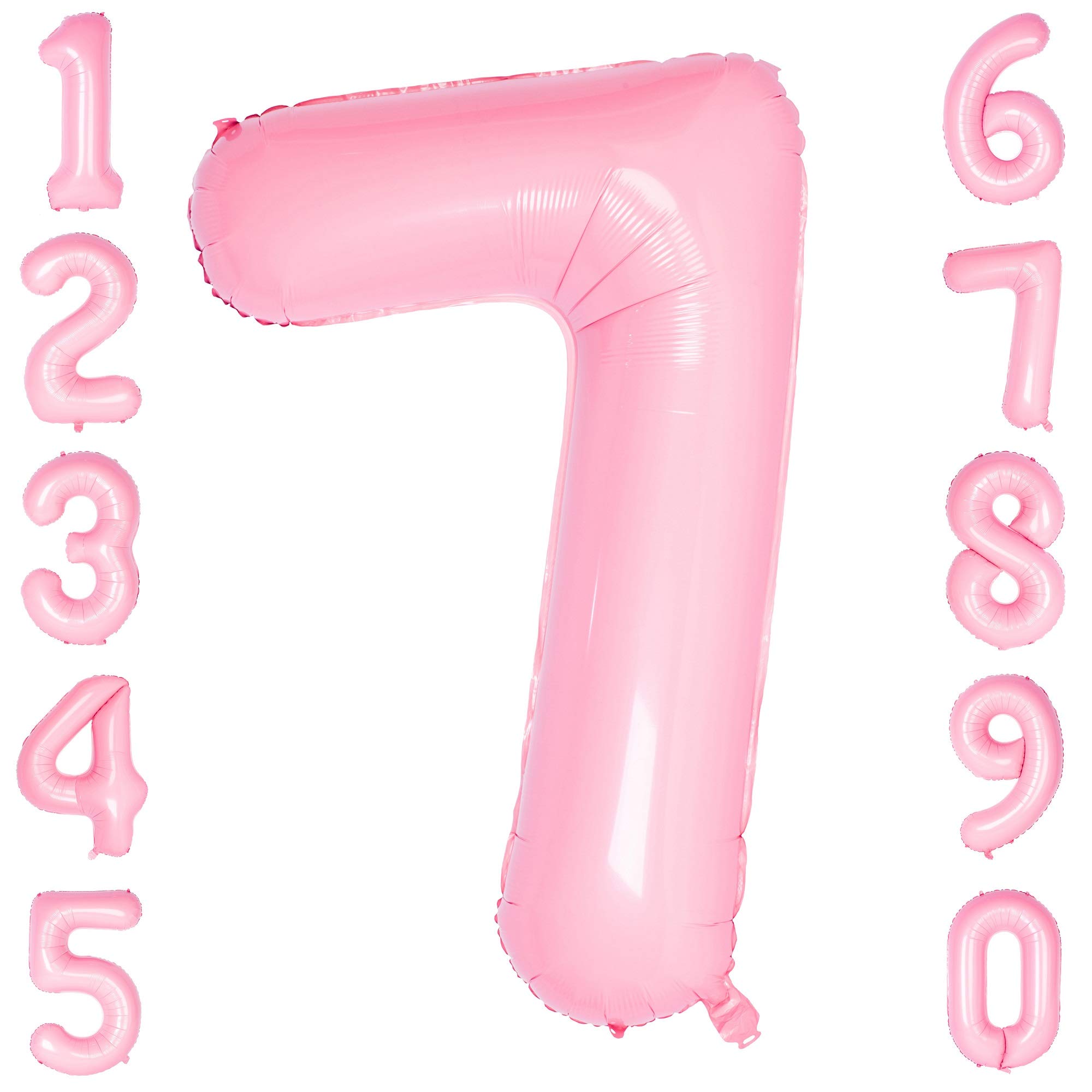 Red 0 balloon 40 Inch Giant Helium Foil Number 0 to 9 Red Balloon Birthday Wedding Party Digital Decorations (Number 0) — view 101