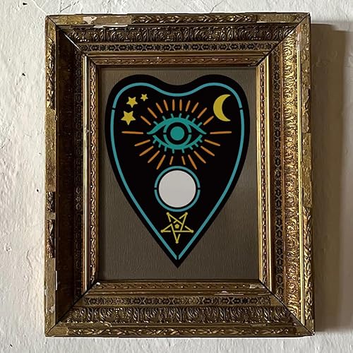 Miniatura 7 de FINGERINSPIRE Ouija - Plantilla de pintura para tablero de 8.3 x 11.7 pulgadas, plantilla de dibujo de ojos en capas grandes, plantilla de plástico