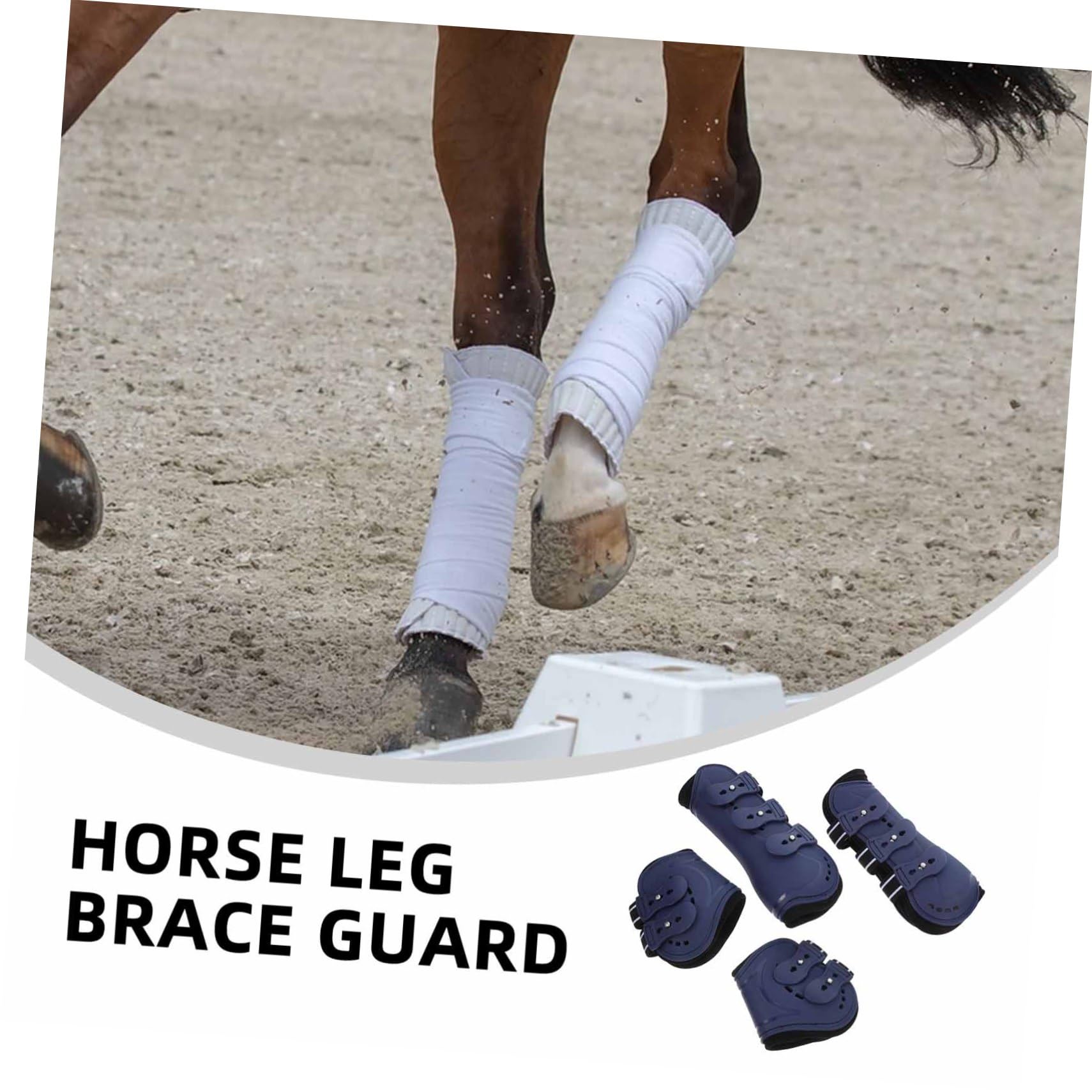 Juego De 4 Protectores para Patas De Caballo Protectores para Tendones Material De PU para Una Mayor Seguridad De Las Al Montar