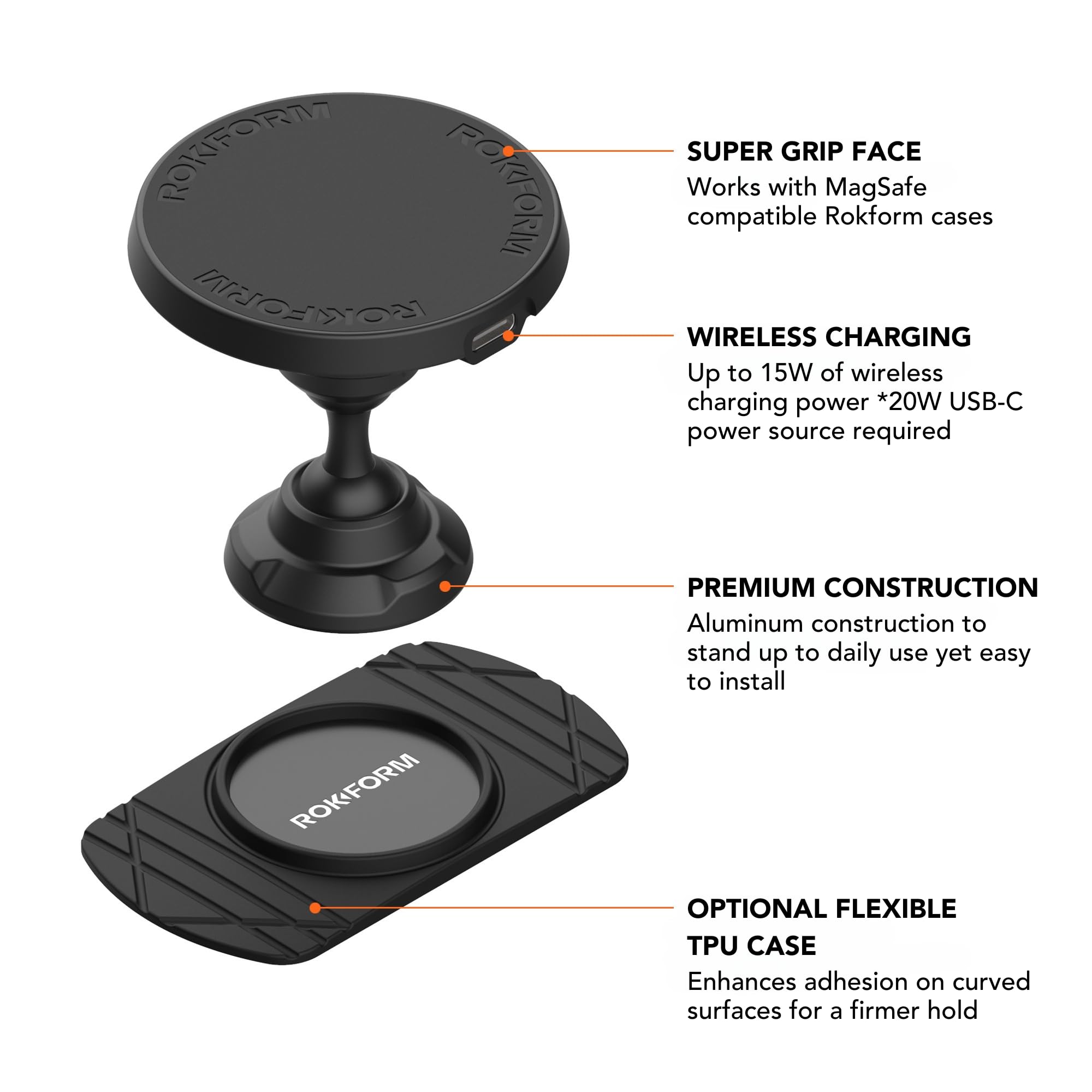 Rokform - Adjustable Magnetic Car Mount, 360 Degree Barbados | Ubuy - View #9