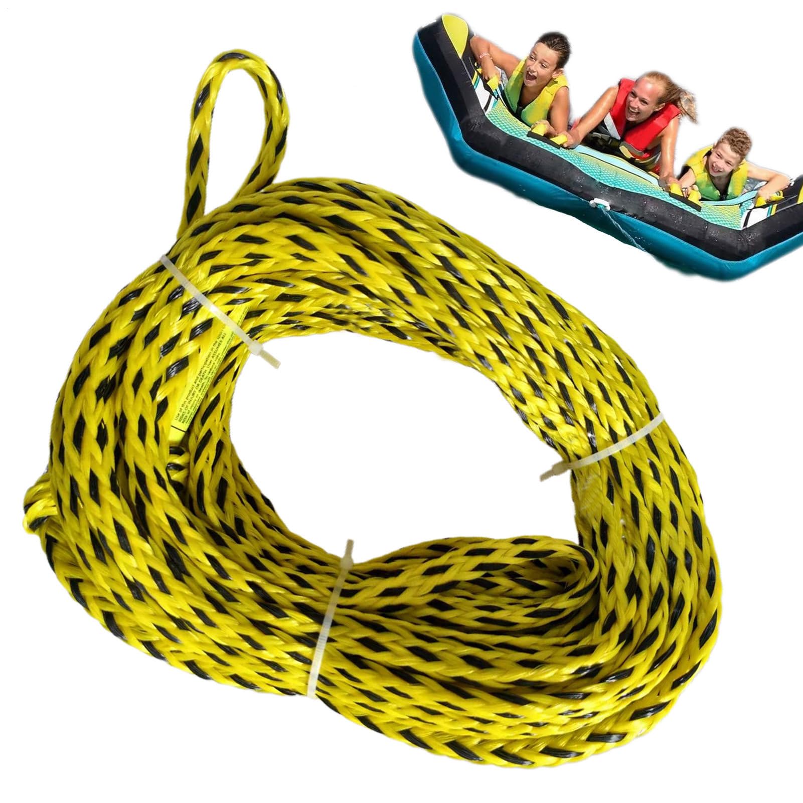 Corde de Remorquage pour Bouée Tractée, Corde de Remorquage de Bouée Flottante Robuste, Accessoire Fitness pour Activités Nautiques Natation Snorkeling Wakeboard Plage