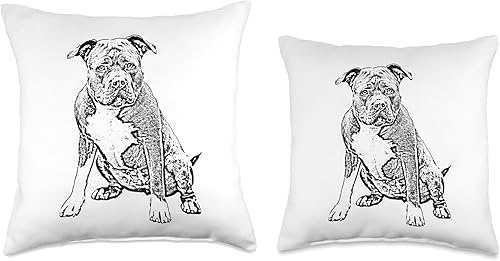 Miniatura 3 de Love American Bully Clothes & Accessories American Dad Dog Mom Bully XL - Almohada de dibujo, 16 x 16 pulgadas, multicolor