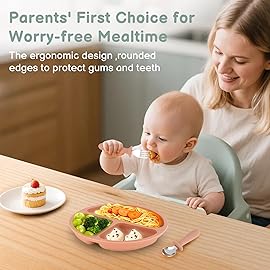 Eascrozn 6 Pack Toddler Utensils, kids Silverware with Silicone Handle, 18/8 Stainless Steel Children Safe Spoons and Forks Set Baby Feeding Essentials, Dishwasher Safe