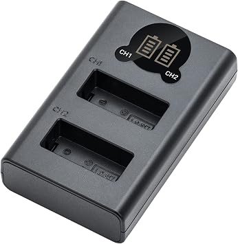 Kimaru LP-E17 Battery Charger, Dual Slot LCD Charger for Canon EOS RP R8 R10 R50 M3 M5 M6 200D 200DII 77D 750D 760D 800D 8000D Rebel T8i T7i T6i T6s SL2 SL3 Cameras