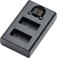 Kimaru Carregador de bateria LP-E17, carregador LC-E17 com compartimento duplo para câmeras Canon EOS RP R50 R10 R8 M3 M5 M6 200D 200DII 77D 750D 760D 800D 8000D, Rebel T8i T7i T6i T6s SL2 SL3.