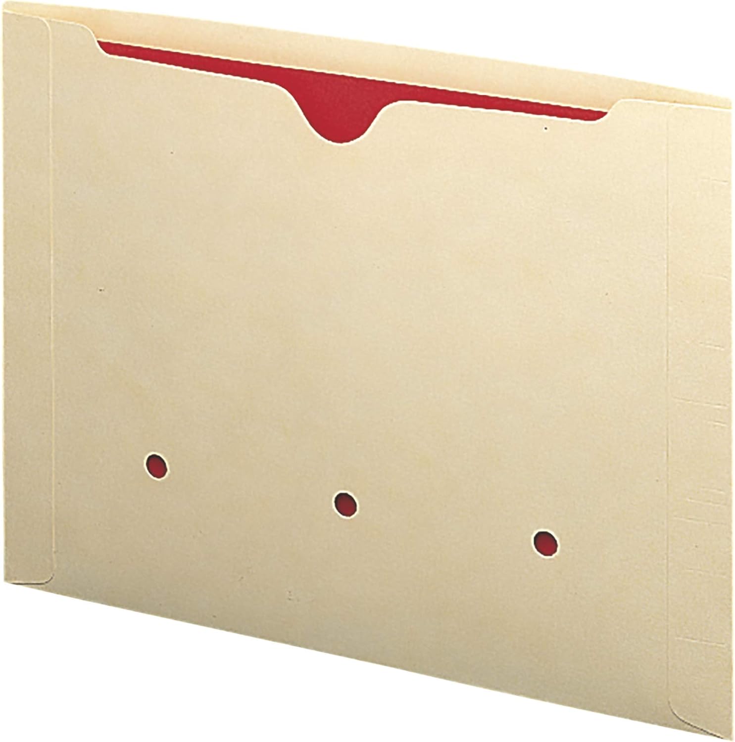 Smeadエンドタブdental-styleファイルジャケット、補強ストレートカットタブ、flat-no拡張、レターサイズ、マニラ、