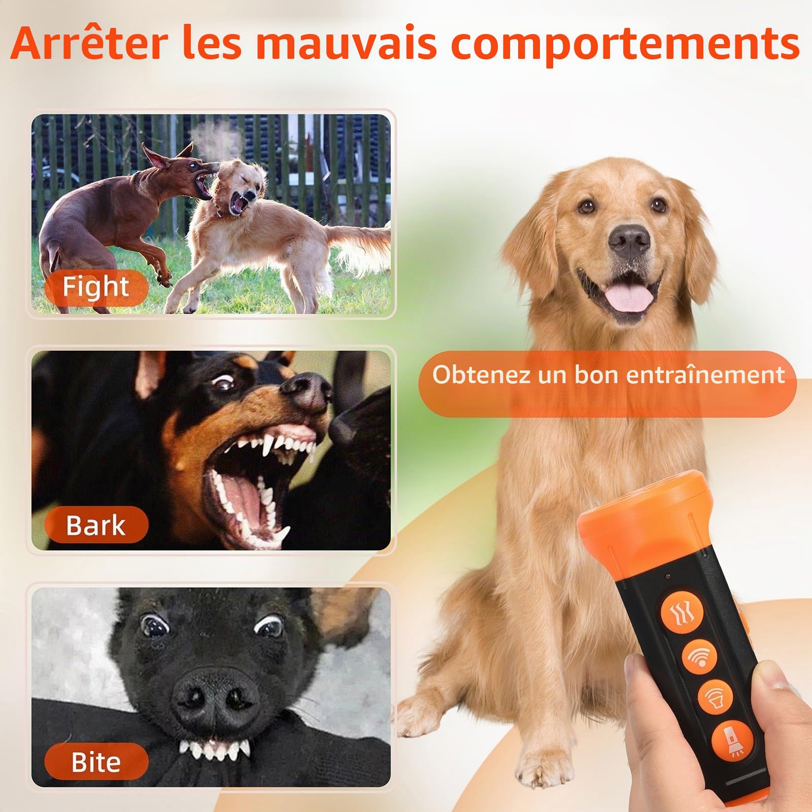 Generico Produits de Sécurité de la lampe de poche d'autodéfense pour Chien d'Aide Répulsif d'autodéfense à