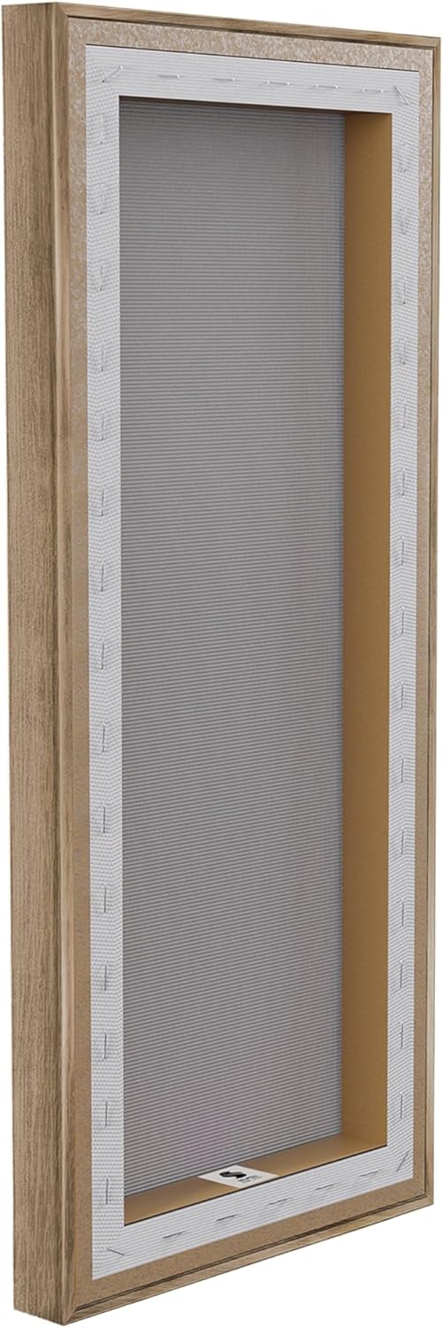 Stupell Industries Glam & Grey Waves Framed Floater Canvas Wall Art by Kim Allen