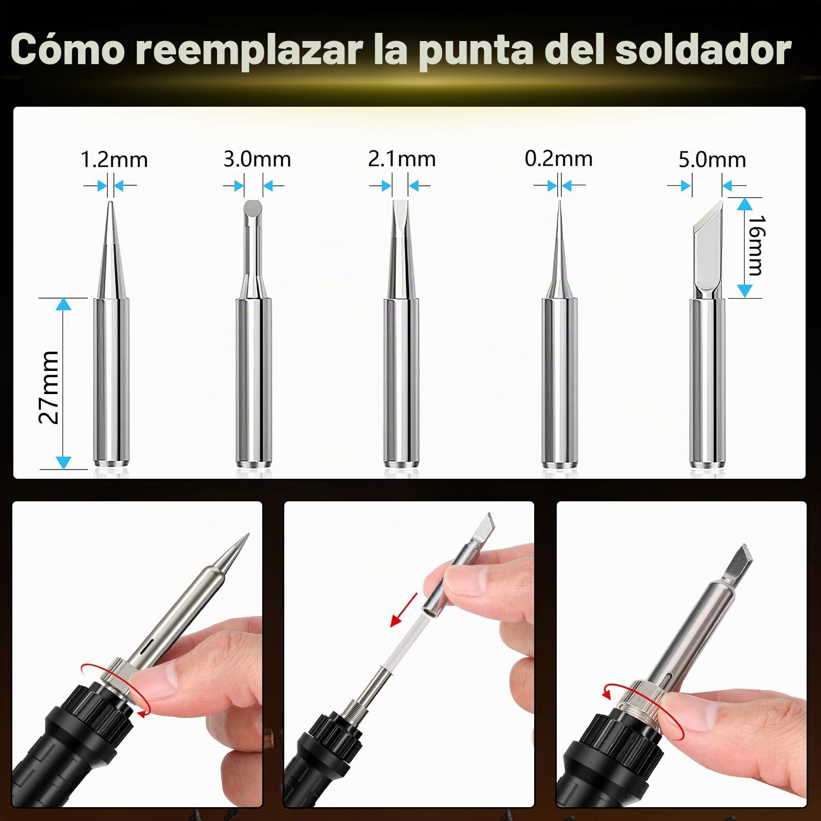 Juego de soldador inalámbrico para Dewalt batería de 18 V 54 V, 90 W LED digital, pistola de soldadura con 5 puntas, alambre de soldadura de 0,04 pulgadas para cualquier entusiasta de la afición