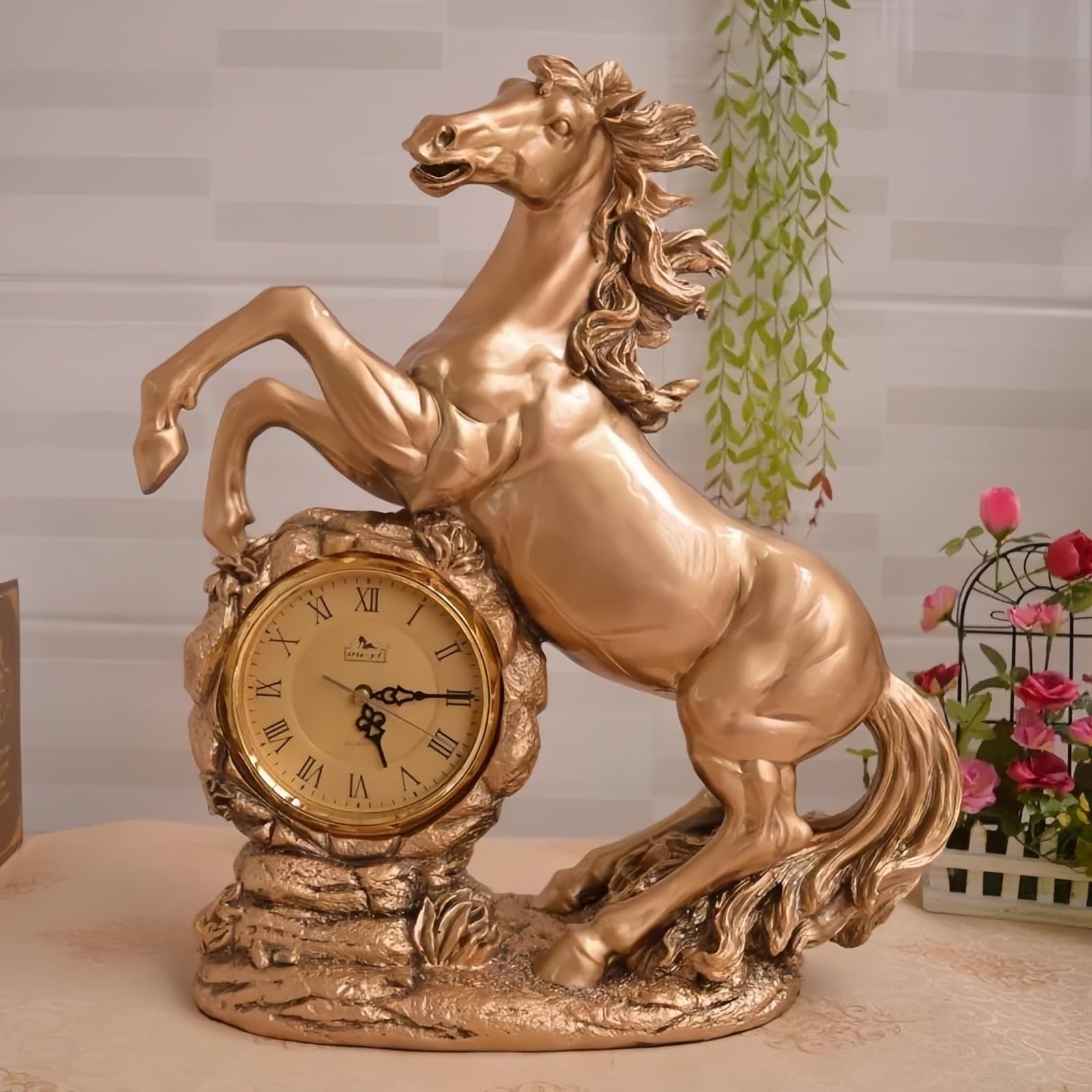 Reloj de pie Pedestal de columna silenciosa cuarzo con reloj suelo