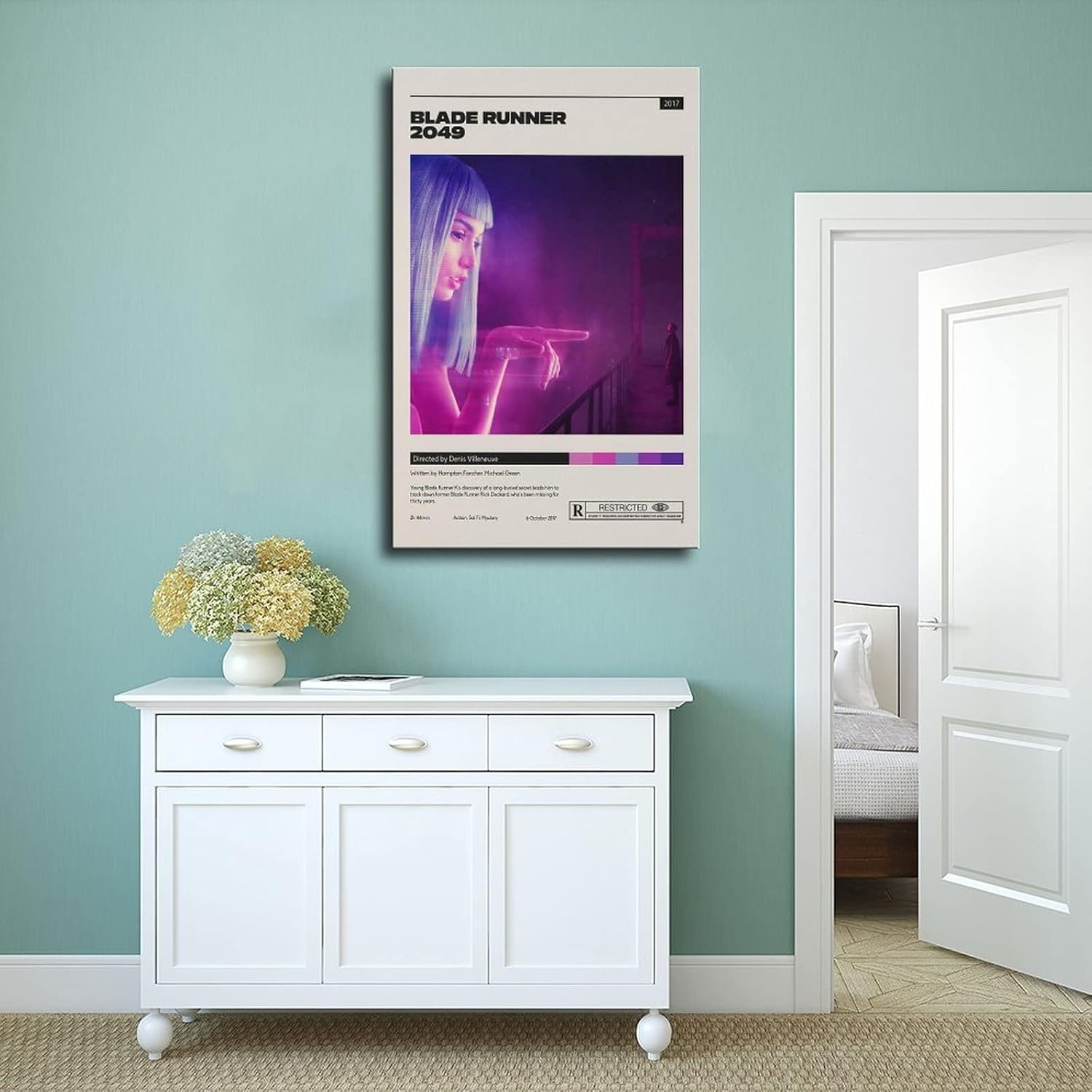 Falyan Blade Runner 2049 Poster Movie Poster Art Canvas Poster Bedroom Decor Sports Landscape Office Room Decor Gift Unframe-style 24x36inch(60x90cm)