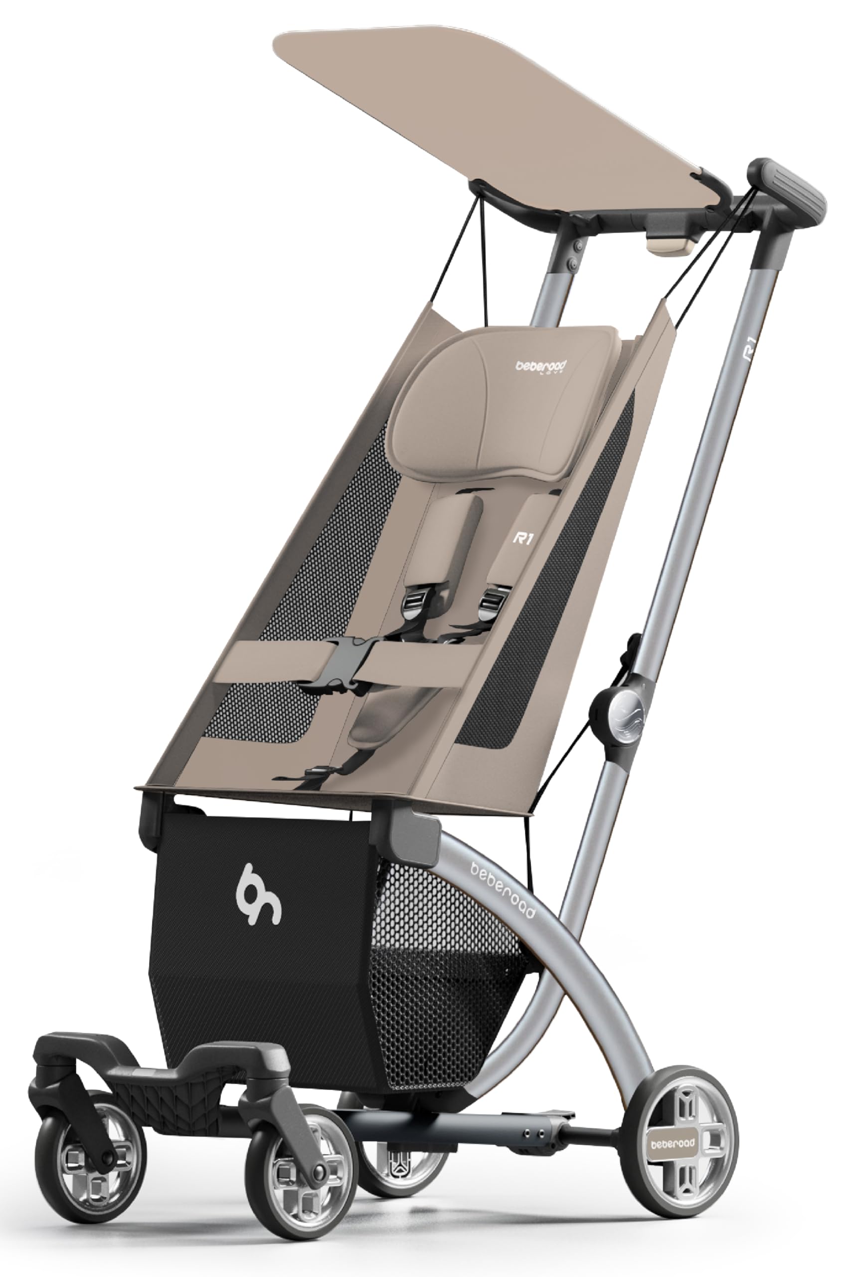 ベージュの折りたたみベビーカー Amazon.co.jp: ベビーカー B型 軽量 折り畳み バギー セカンド