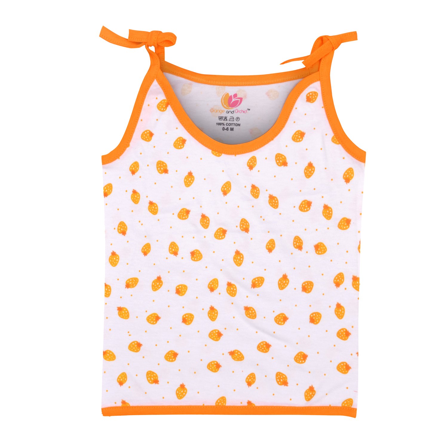 Orange and Orchid Baby's Vest (ONOCMB015_3-6_Multicoloured_0-6 Months) 4