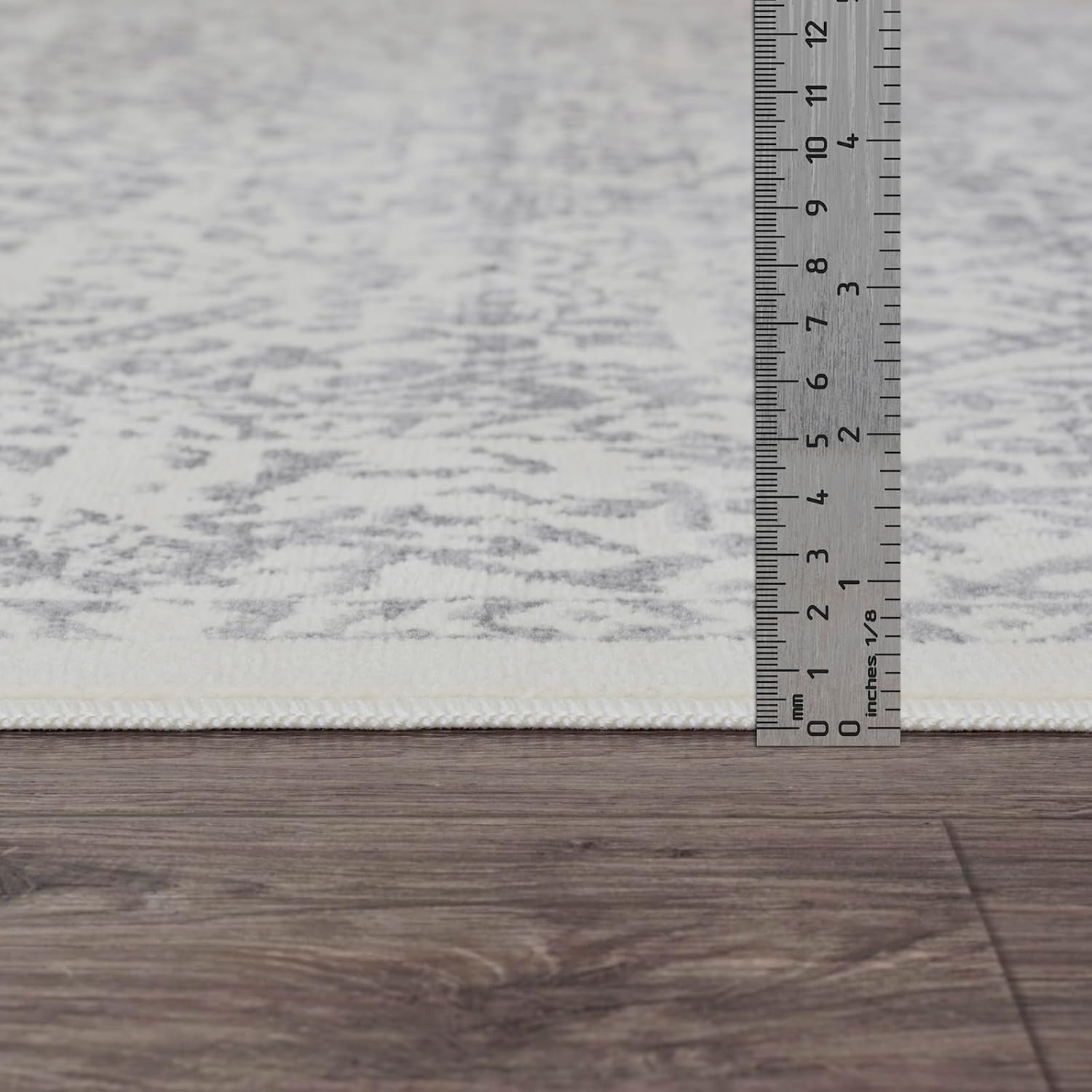 Livabliss Preston Vintage Oriental Area Rug, 6 ft 7 in x 9 ft, Ivory/Medium Gray