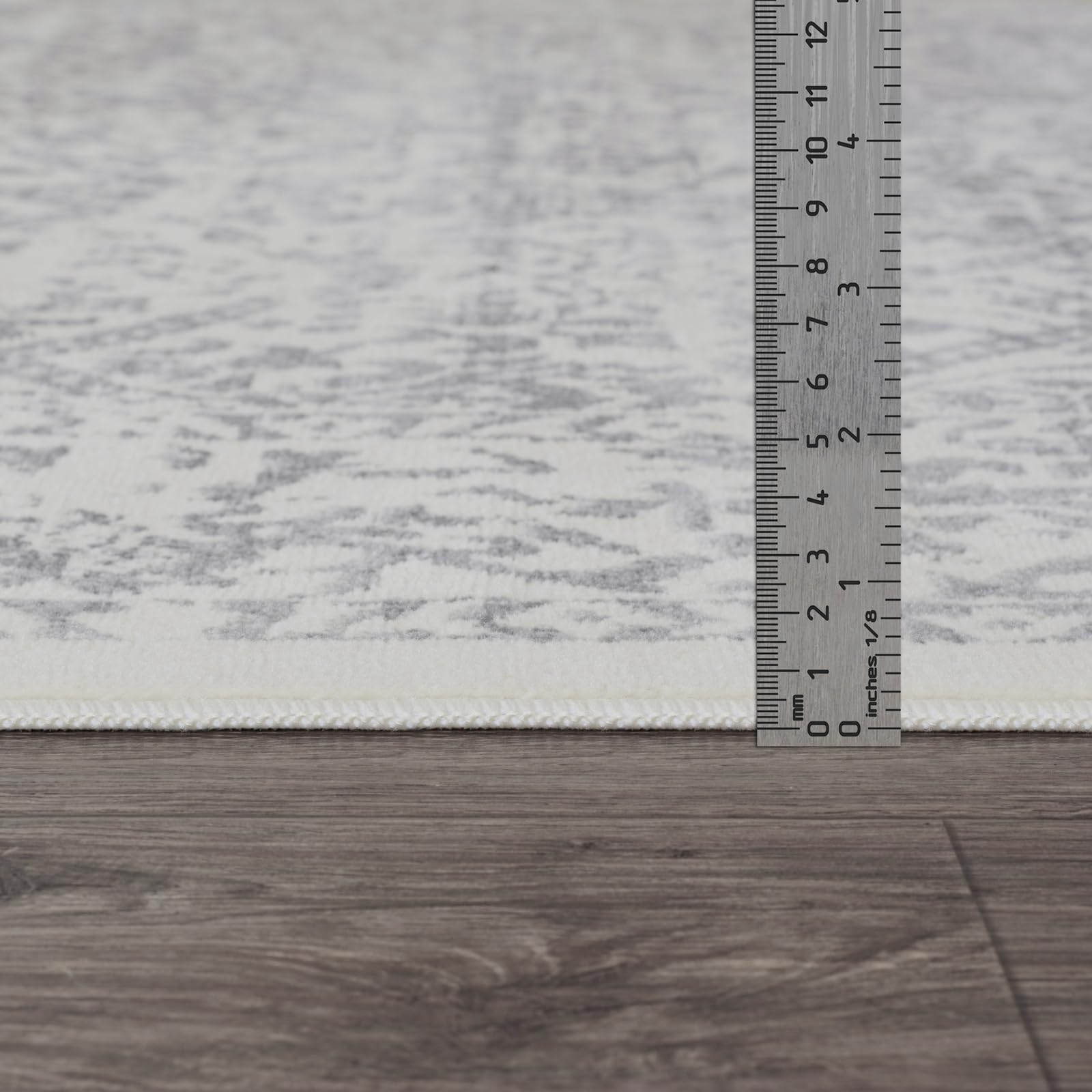 Livabliss Margaux Palermo Tapis Vintage 160x216 cm – Ivoire, Gris, Bohème