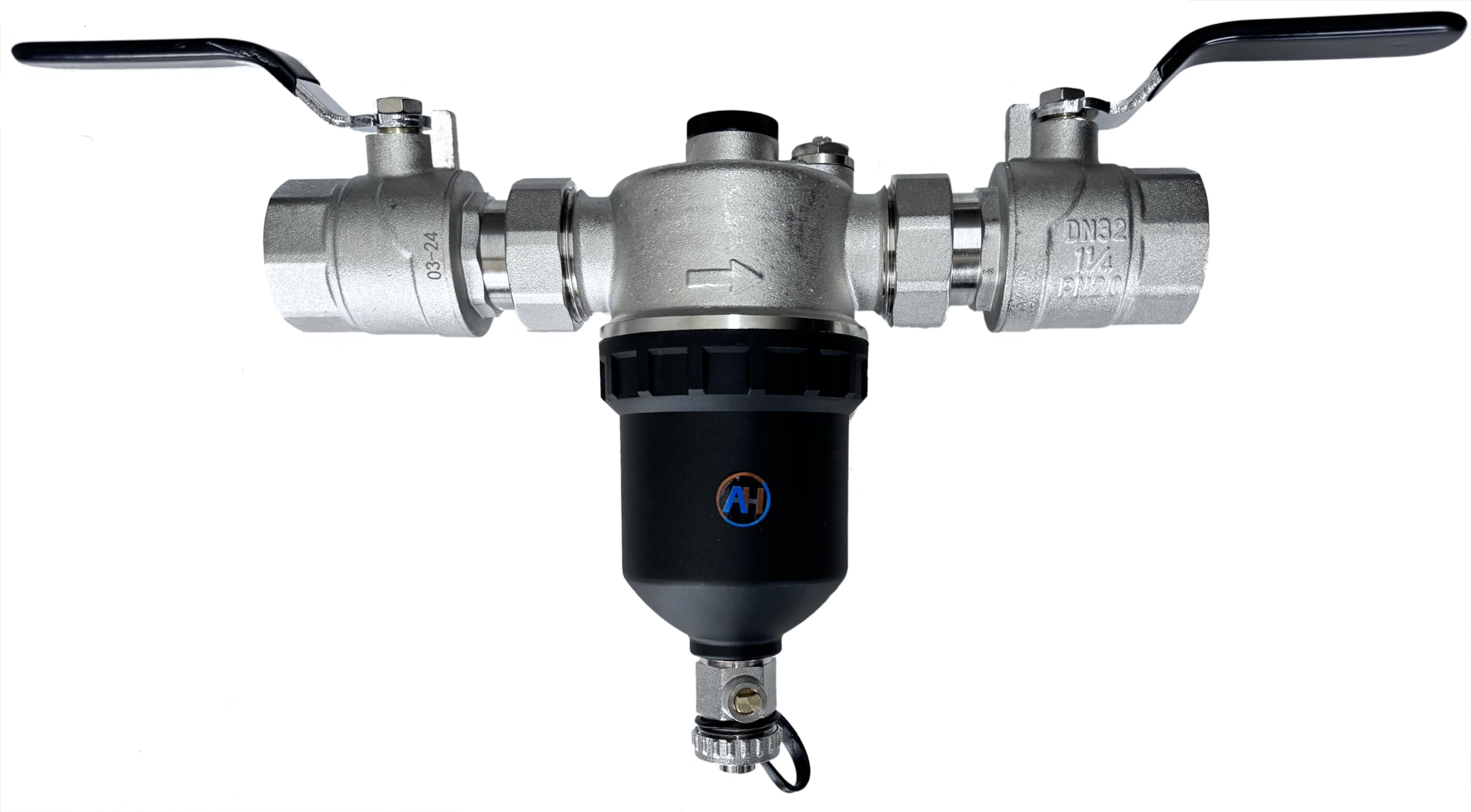 Desfangador Magnético Separador De Impurezas Magnético 1 1/4" 5/4” DN32 Calefacción Con Imán Potente 9000 Gauss Para Sistemas De Calefacción Fácil De Instalar H31254