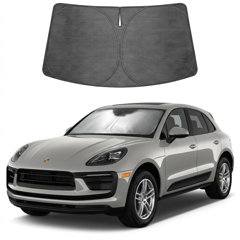 Proadsy Custom Fit Car Windshield Sun Shade for 2015-2026 Porsche Macan