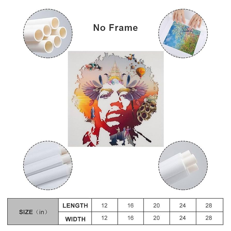 【ジミヘンドリックス】JimiHendrix キャンバスFSMサイズ　BAEZ3 ジミヘンドリックス】JimiHendrix キャンバスFSMサイズ BAEZ3