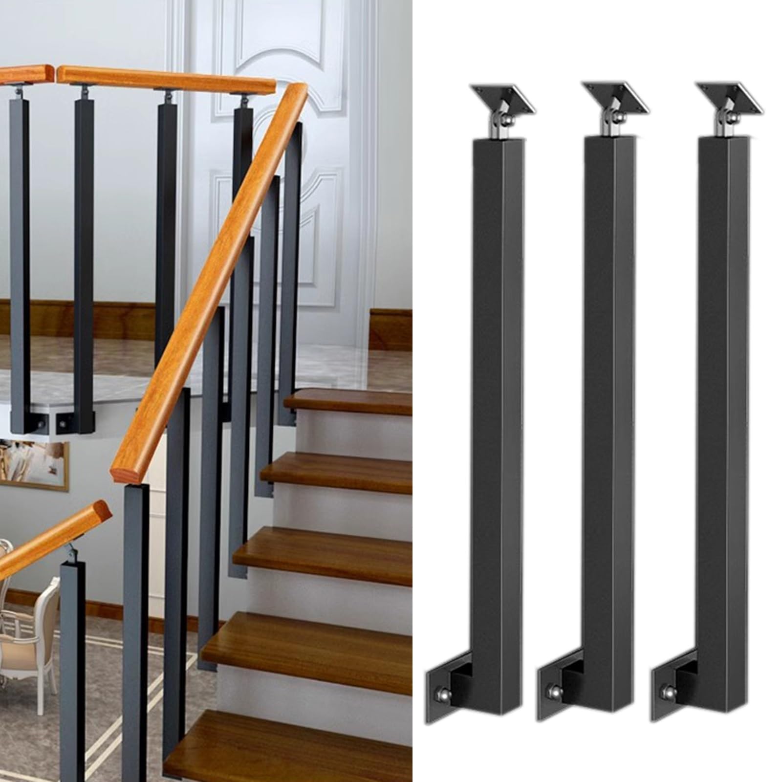 Garde-corps de balcon industriel pour sécuriser un escalier intérieur