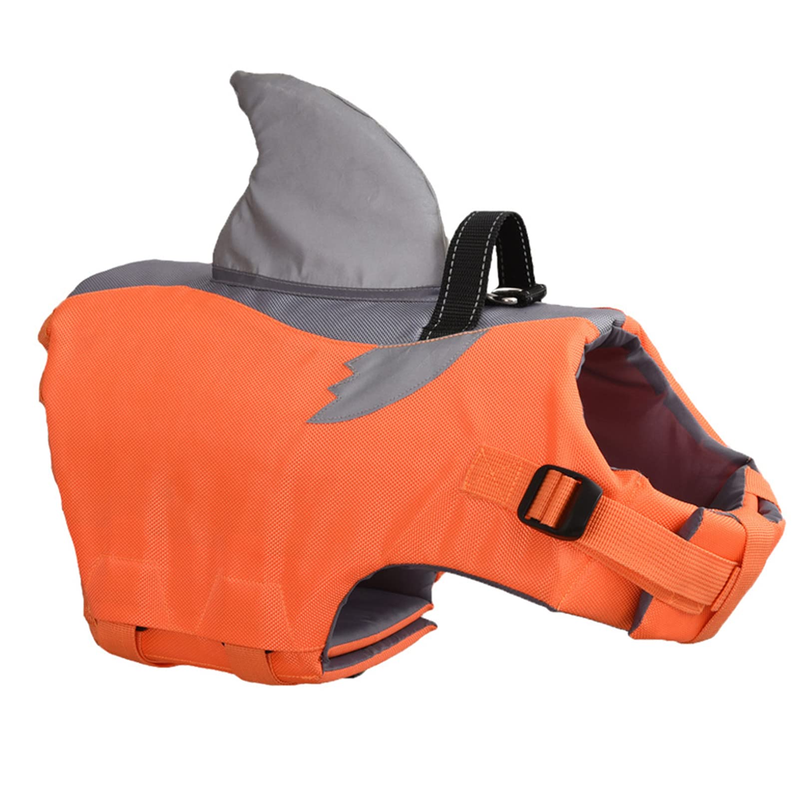 Gilets De Sauvetage Pour Chiens Gilet De Flottaison Animal De Compagnie Gilet Natation Réglable Gilet Réfléchissant De Sauvetage Avec Souple Poignée Pour Piscine, Plage, Bateau,Orange,XXL