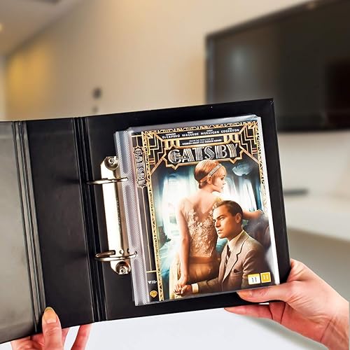 Miniatura 6 de Paquete de almacenamiento de oficina 3L con 100 bolsillos + 4 carpetas de DVD, transparente/negro