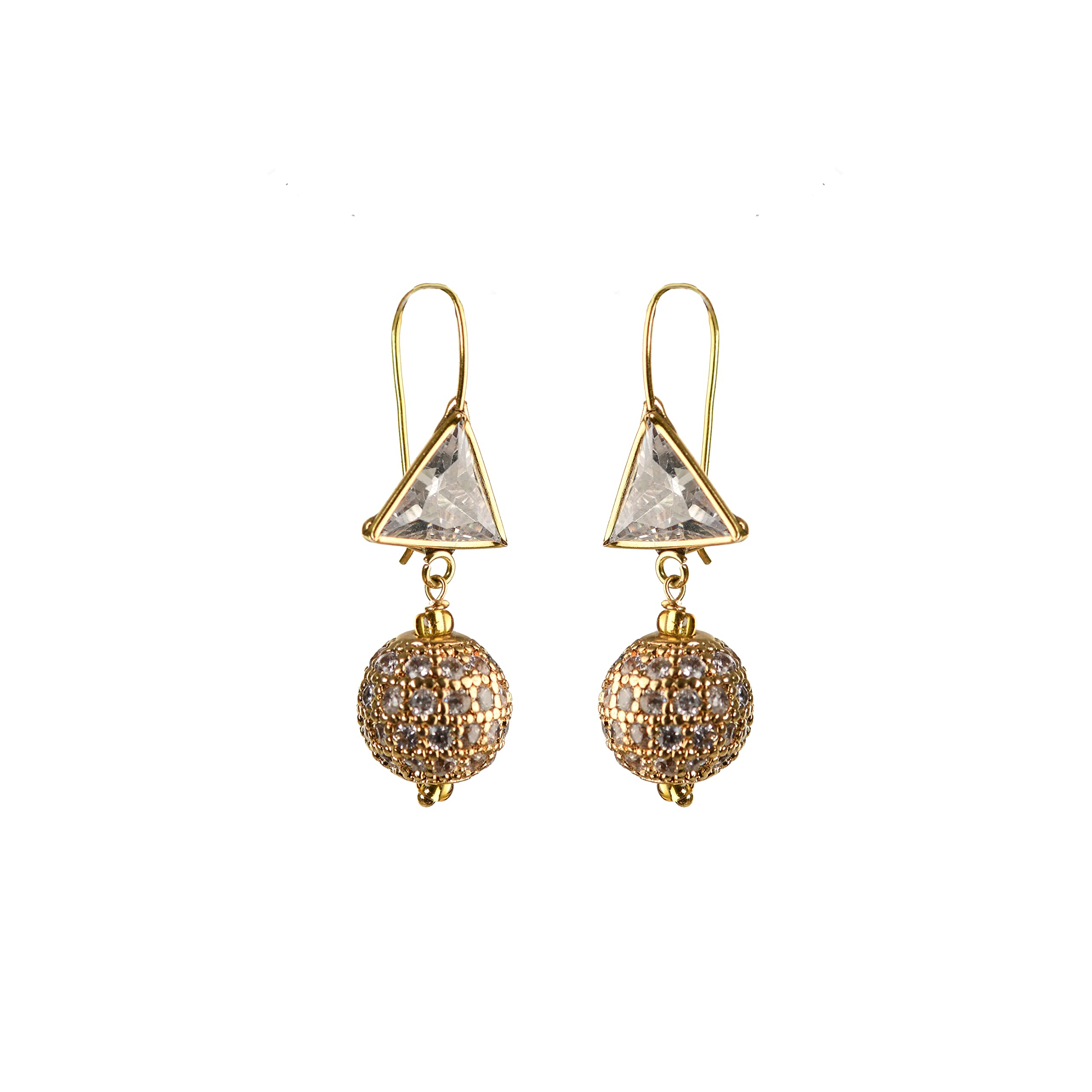 Slayinbyneelima 14k Hallmark Gold Glint Hook Earrings for Girls & Women Economical Beautiful Lightweight for Wedding, Birthday, Corporate Gift (B0B7SBJ9X6) Amazon Price History, Amazon Price Tracker