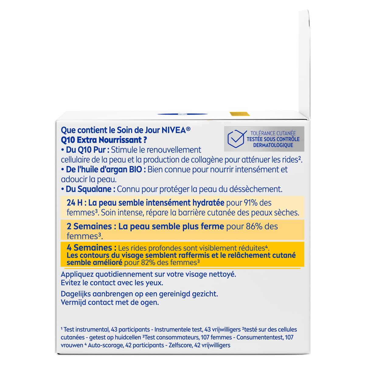 NIVEA Q10 Anti-Wrinkle Nourishing Daily Face Cream for Mature and Dry Skin, Enriched with Coenzyme Q10 and Natural Oils to Support Firmness, Smoothness, and Long-Lasting Hydration, 50 ml