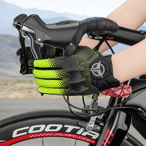 Miniatura 6 de Guantes de ciclismo para hombres y mujeres, guantes de ciclismo con pantalla táctil, guantes de ciclismo para bicicleta de montaña, para fitness,