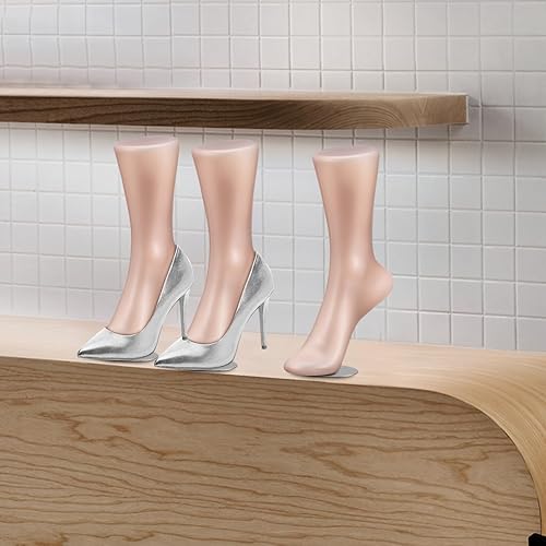Miniatura 9 de EXCEART Modelo de calcetín de pie de maniquí, exhibición de calcetines de pie femeninos magnéticos, pulsera de tobillo para calcetines cortos,