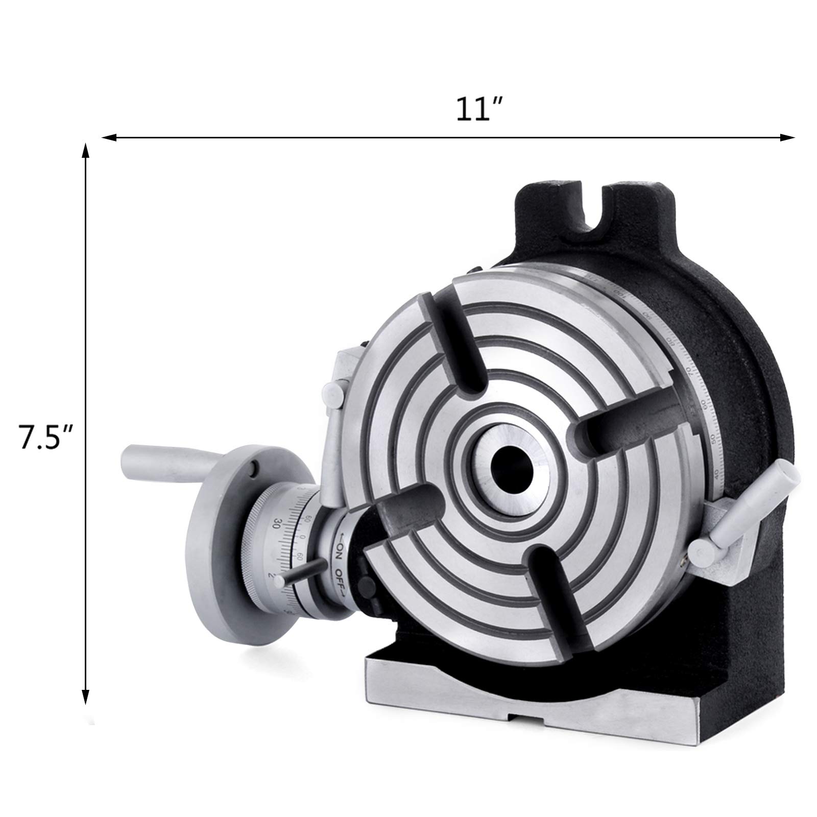 VEVOR Płyta indeksacyjna 150 mm, żeliwna płyta dzieląca, wysoka precyzja, idealna do frezarek pionowych/poziomych/stołów obrotowych/okrągłych prac tnących i wytaczania.