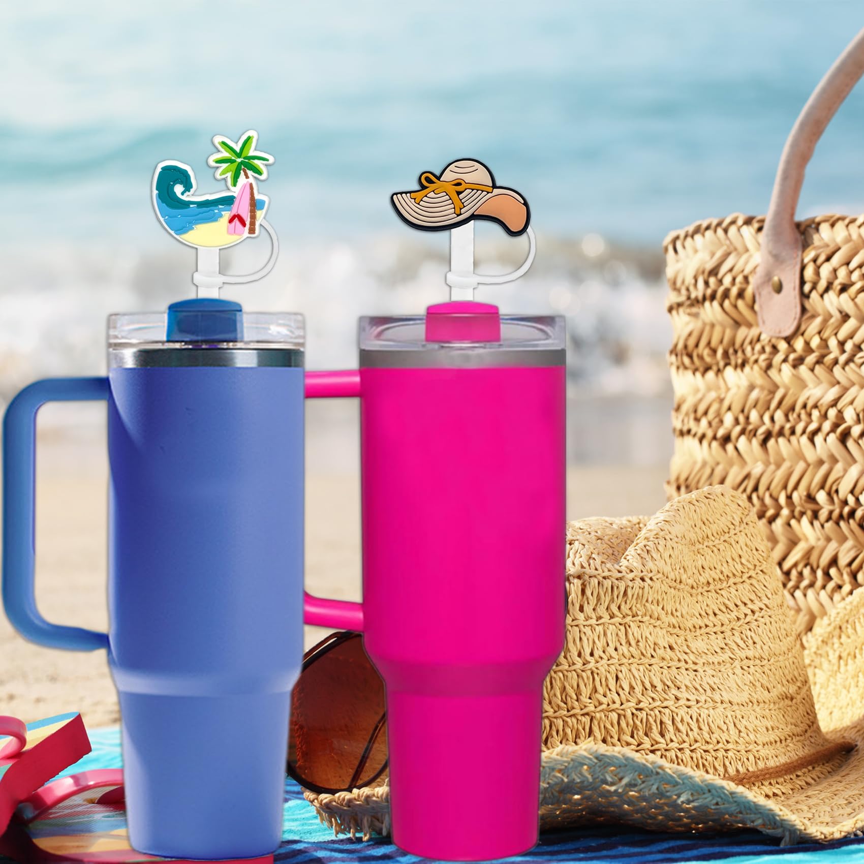 500 Stück Strohhalm-Abdeckungen Für Stanley Tumbler – 10 Mm, Bunt Gemischt, Wiederverwendbar Aus PVC