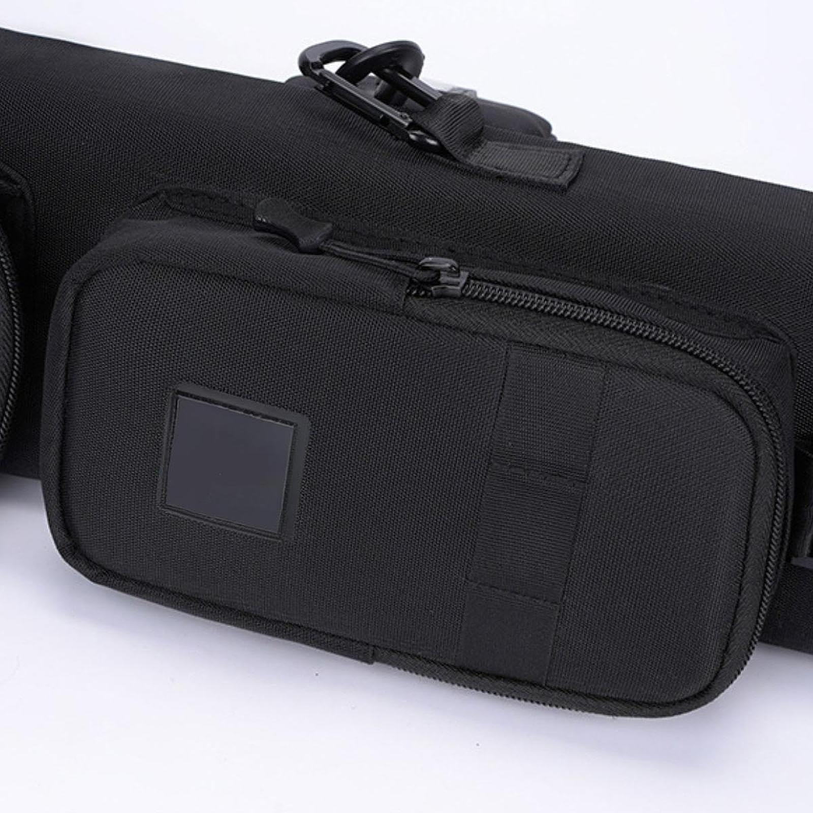 Vaveren Pool Cue Storage Case Protect Pouch with Shoulder Strap Anti Scratch 1/2 Nine Ball Cue Big Head Cue Storage Case Snooker Stick Storage Bag, 7 Holes