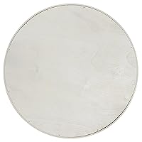 Vista 3 de Elegant Designs HG2013-GYX - Bandeja redonda de madera decorativa para baño y dormitorio, de 13.75 pulgadas, con asas, gris lavado relajado