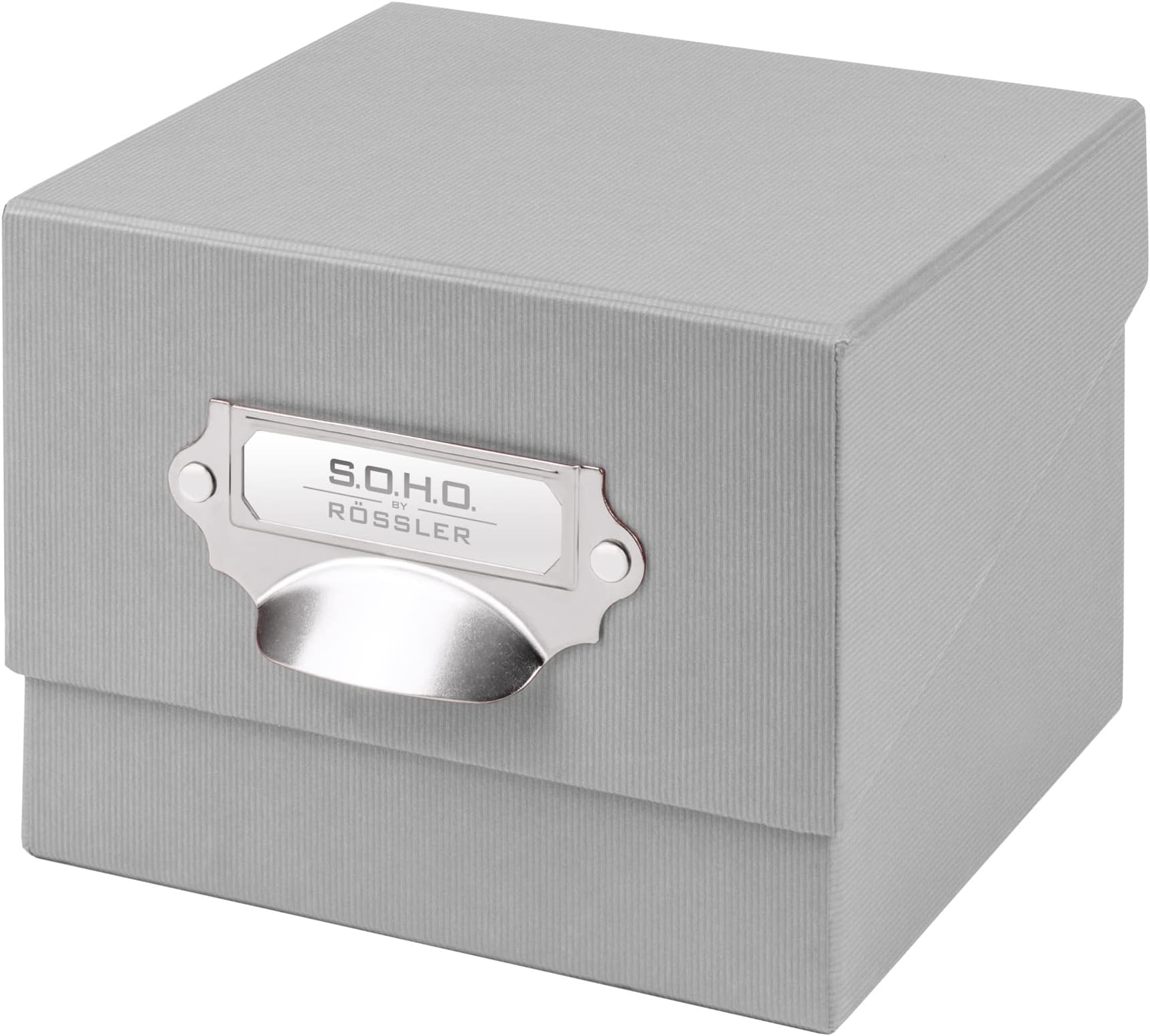 Rössler S.O.H.O. Fotobox Aufbewahrungsbox Opal - Karteikasten DIN A6 Mit Griff