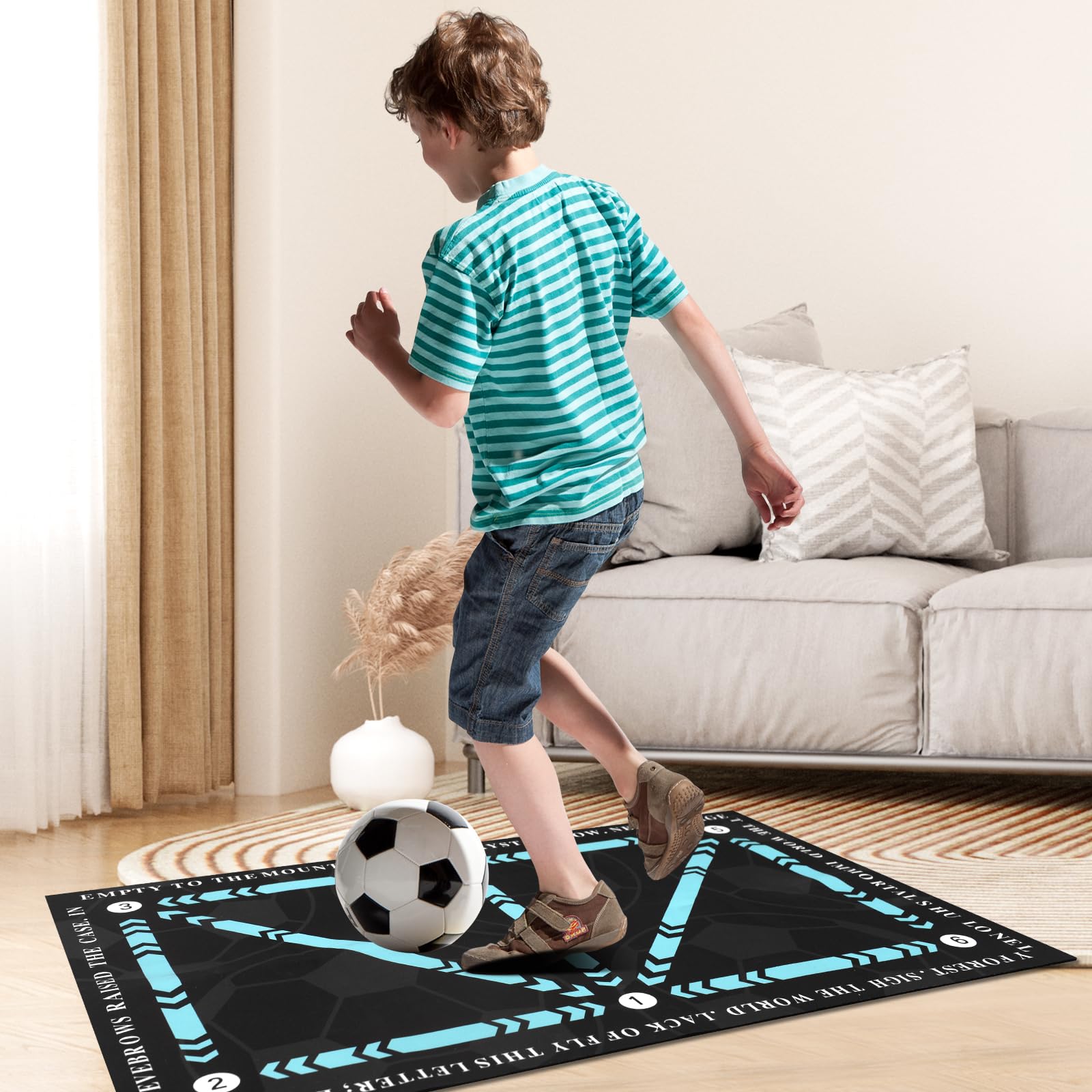 Tappetino per l'allenamento del calcio, 60 X 90 Cm Tappetino per l'allenamento del calcio, Tappetinos per l'allenamentos del controllo del pallone antiscivolo