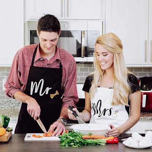 Miniatura 7 de Kate Aspen Mrs. Couples 29122NA, dorado - Delantal de regalo, talla única, negro, blanco, 29122NA