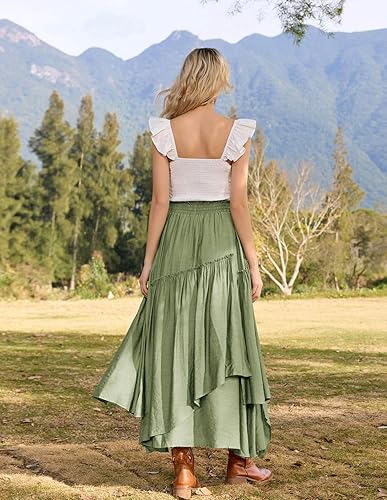 Miniatura 5 de Scarlet Darkness Faldas largas para mujer, disfraz renacentista, falda larga de pirata, talla grande con bolsillos