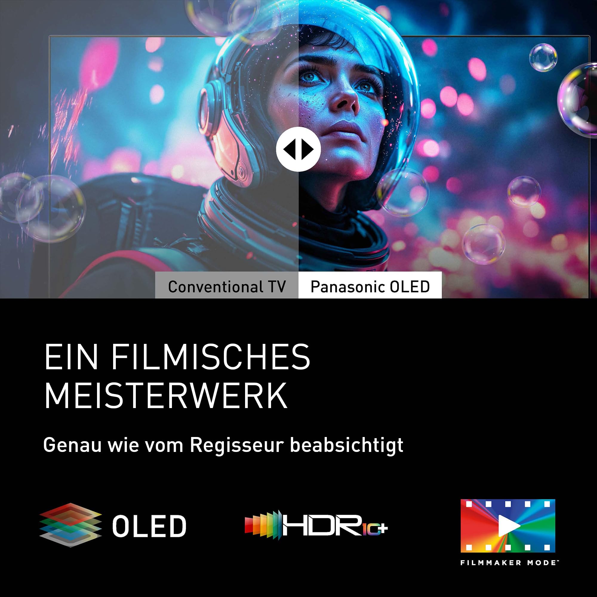 Panasonic Premium TV-55Z80BEZ, Z80B-Serie, 55 Zoll, 4K Ultra HD OLED Smart TV, 2025, Fire TV, Dolby Vision & Atmos, Game Mode Extreme, Alexa & Apple Support, Bluetooth, Schwarz