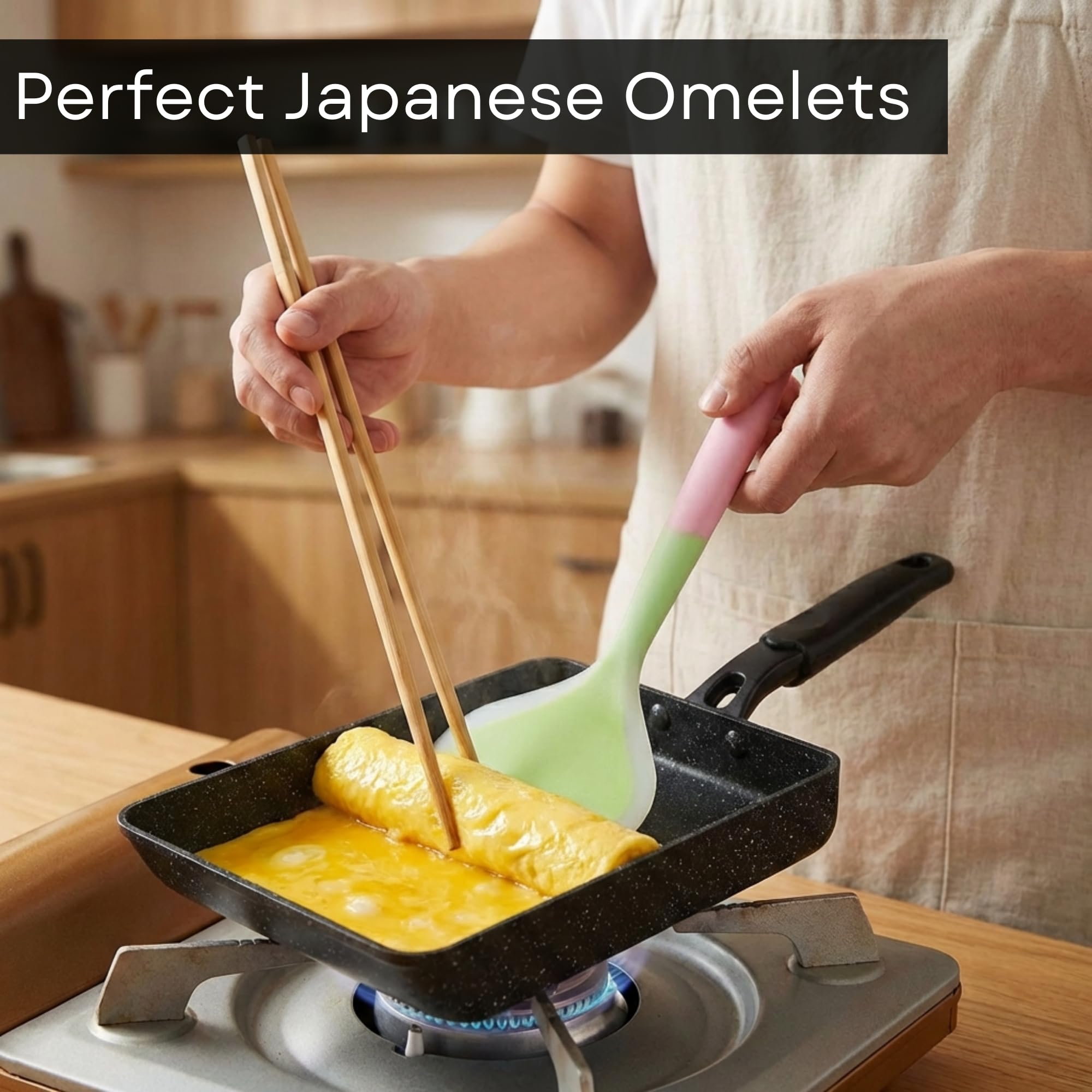 HAPPI STUDIO Tamagoyaki Pan - Japanese Egg Pan -3