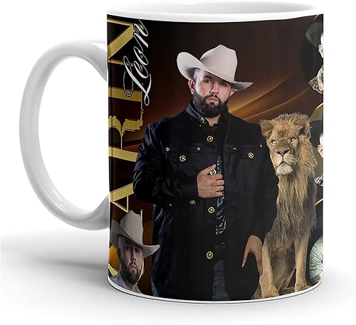 Taza de café Carin Collage Leon Regalos 11oz 15oz Taza Clásica de Cerámica Blanca Para Café, Latte, Té o Chocolate