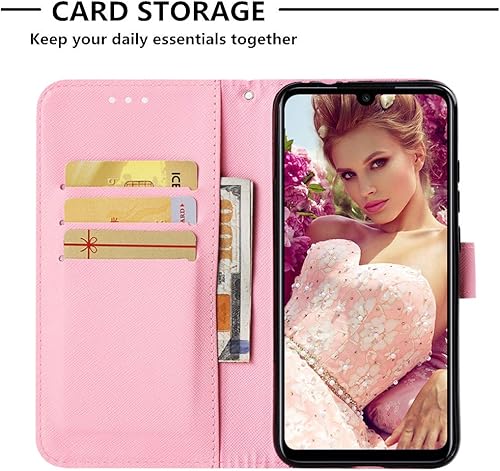 Miniatura 6 de Xiaomi Redmi Note 7 Funda, Redmi Note 7 Pro Funda Cartera Premium PU Cuero Caso COTDINFORCA 3D Creativo Efecto Pintado Diseño Completo Funda