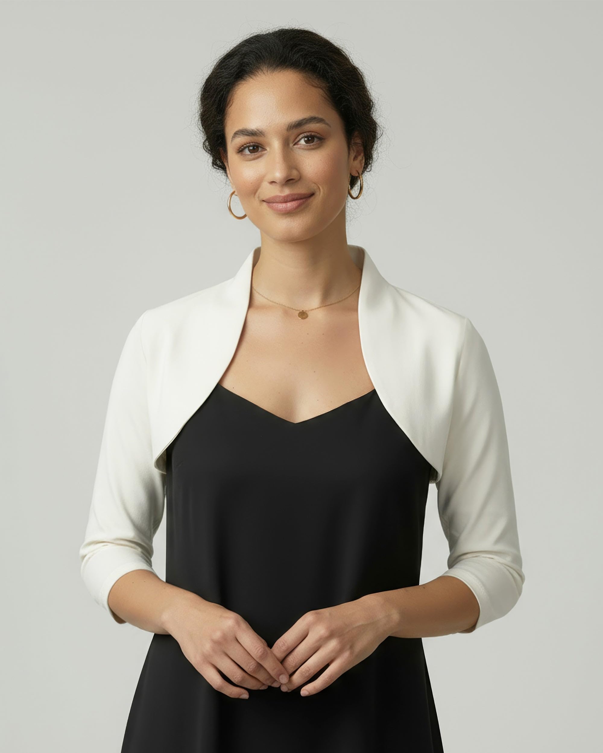 Bolerose Adaptés Bolero à Manches 3/4